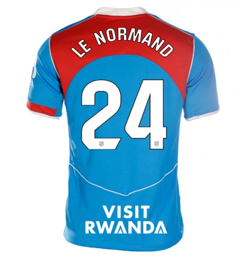 Atletico Madrid Robin Le Normand #24 Alternativní Dres pro Dámské 2025-26 Krátký Rukáv Atletico Madrid Robin Le Normand #24 Alternativní Dres pro Dámské 2025-26 Krátký Rukáv